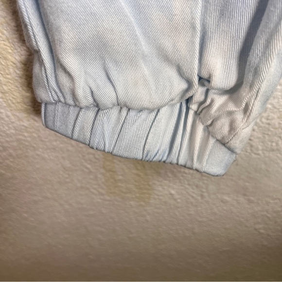 VINTAGE HAVANA Tie Dyed Silky Rayon pants, Size Medium. Blue/White. - Picture 6 of 9